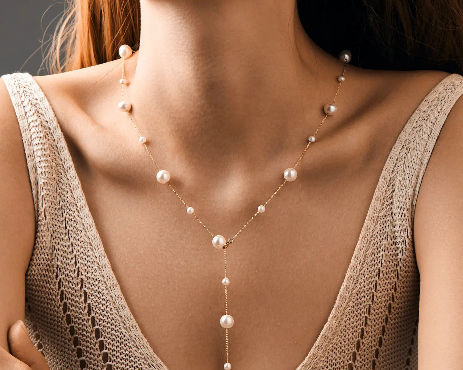 Pearl Satellite Necklace - Alarita