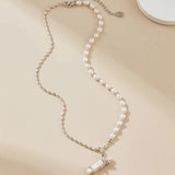 Sterling Silver Baroque Pearl Necklace - Alarita