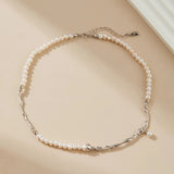 Sterling Silver Pearl Necklace - Alarita