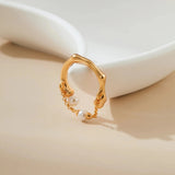 Sterling Silver Shell Pearl Ring - Alarita