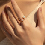Sterling Silver Shell Pearl Ring - Alarita