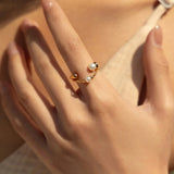 Sterling Silver Shell Pearl Ring - Alarita