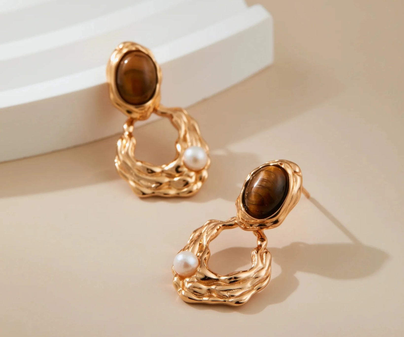 Tiger's Eye Earrings - Alarita