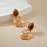 Tiger's Eye Earrings - Alarita