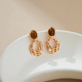 Tiger's Eye Earrings - Alarita