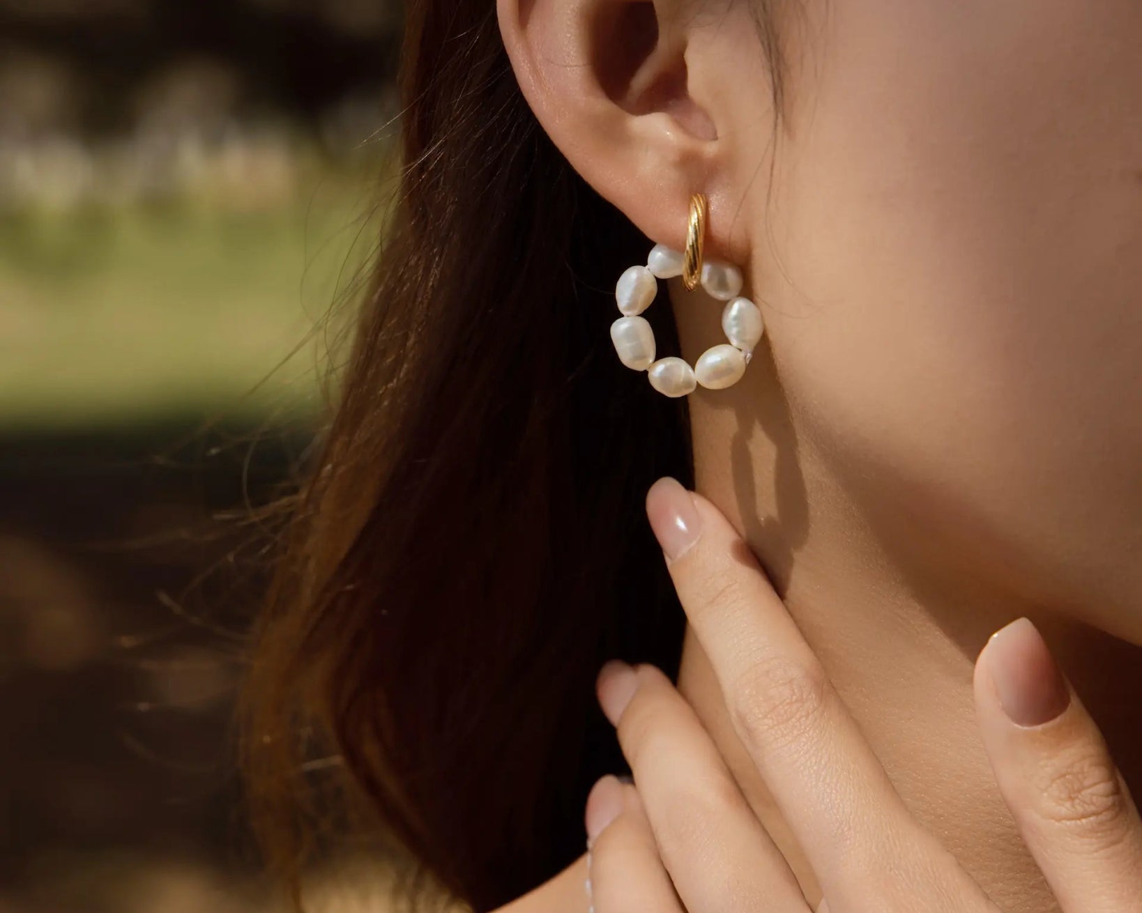 Vintage Gold - Finished Pearl Earrings - Alarita