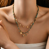 Vintage Star Pendant Necklace - Alarita