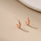 Beaded Huggie Earrings