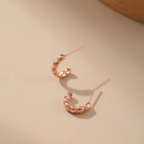 Beaded Huggie Earrings