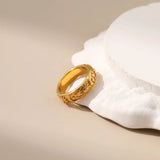 Celestial Vintage Sun Carving Ring