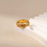 Celestial Vintage Sun Carving Ring