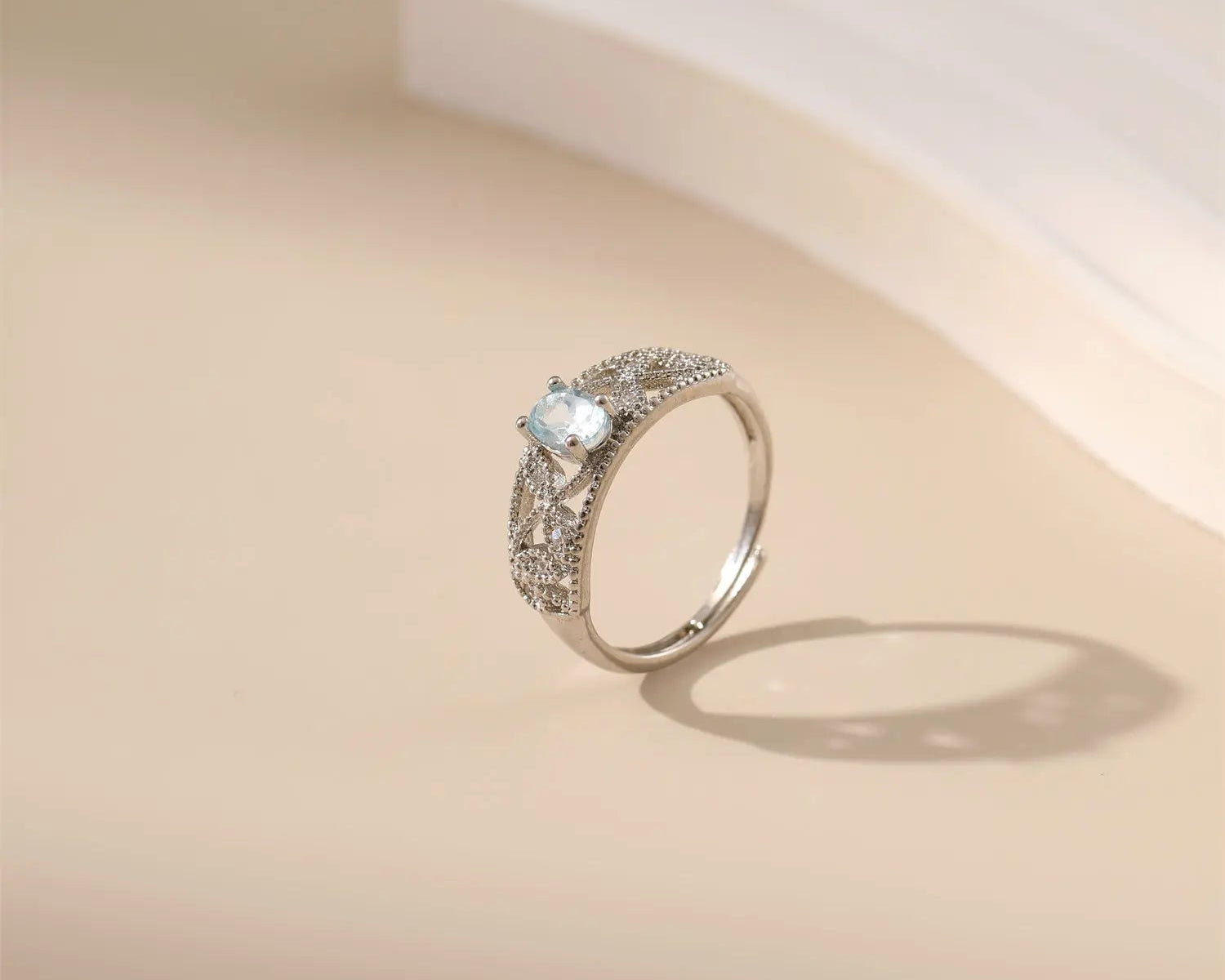 Copper Topaz Open Ring