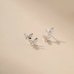 Double Butterfly Studs Alarita Jewelry