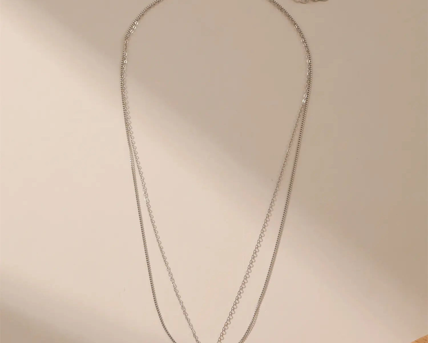 Double Chain Pendant Necklace Alarita Jewelry