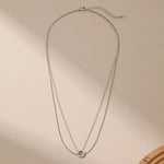 Double Chain Pendant Necklace Alarita Jewelry