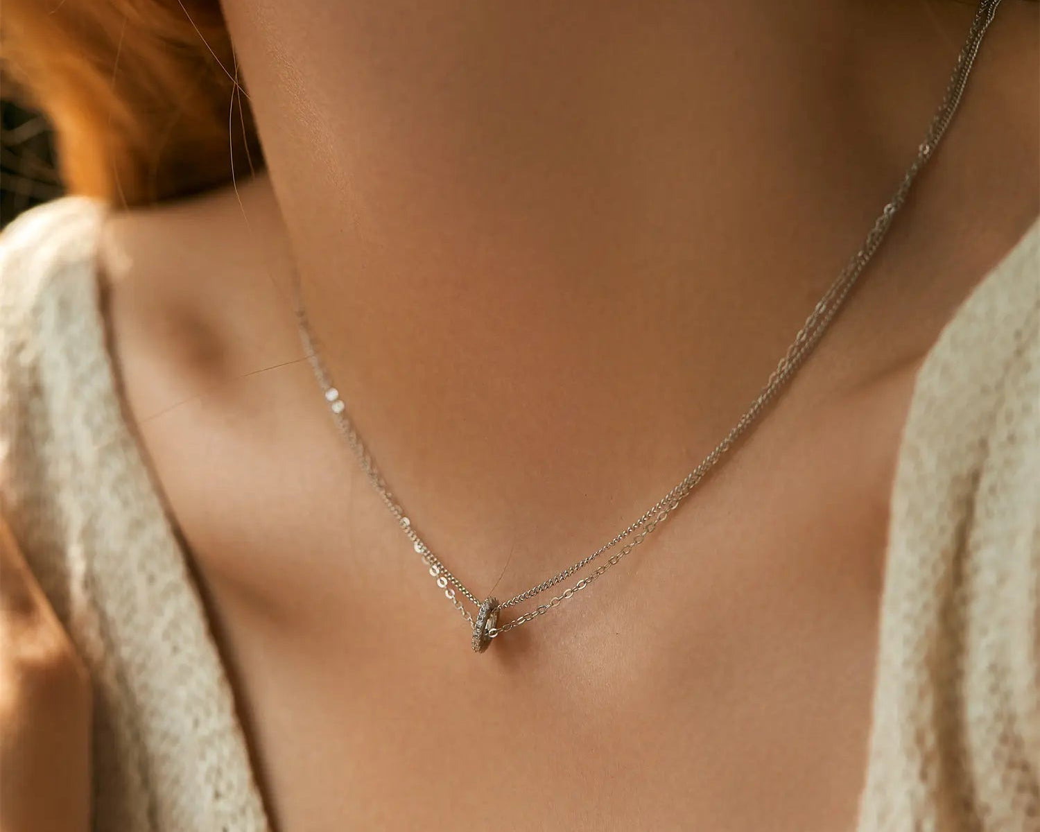 Double-Chain-Pendant-Necklace