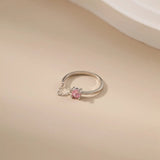 Micro-Set Pink Diamond Ring Alarita Jewelry