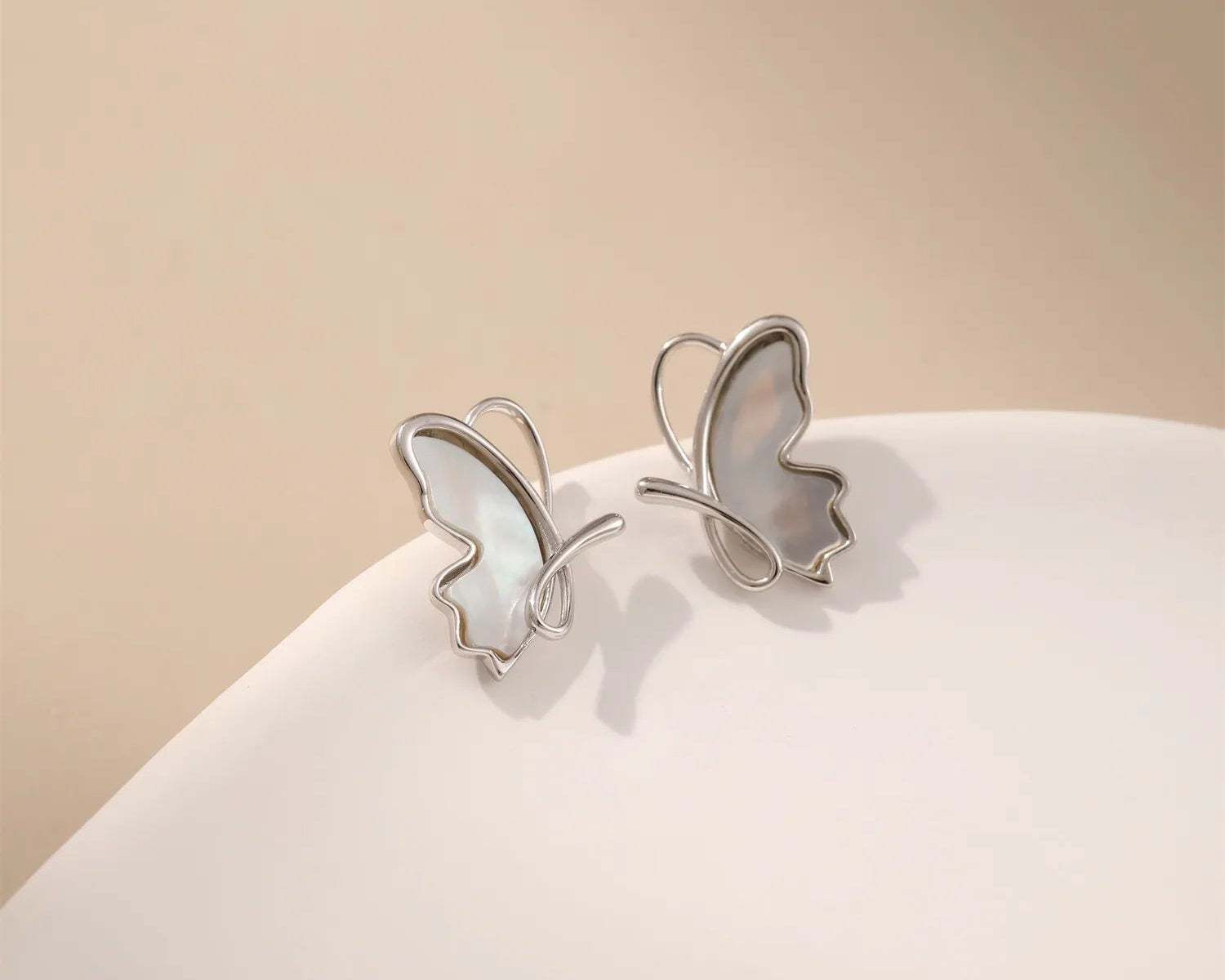 AlaritaShop Online JewelryMother-of-Pearl Butterfly Earrings