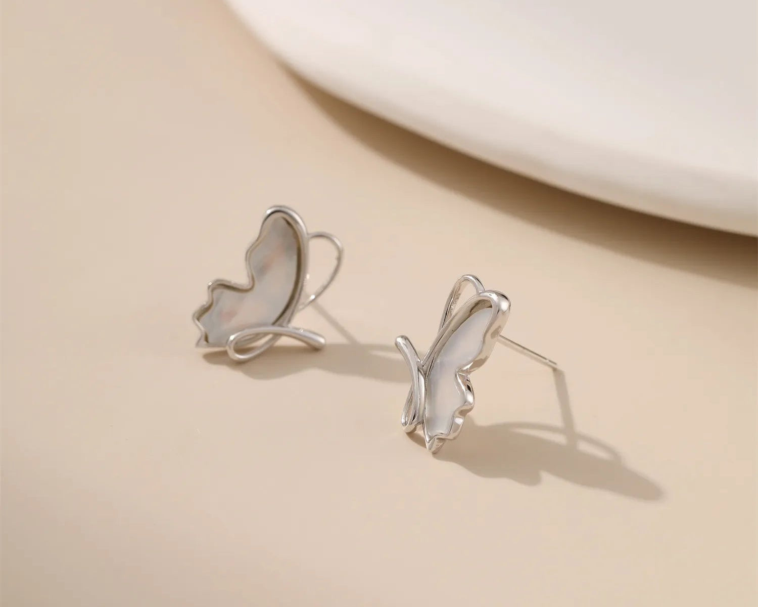 AlaritaShop Online JewelryMother-of-Pearl Butterfly Earrings