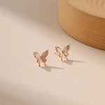 Mother of Pearl Butterfly Studs Alarita Jewelry