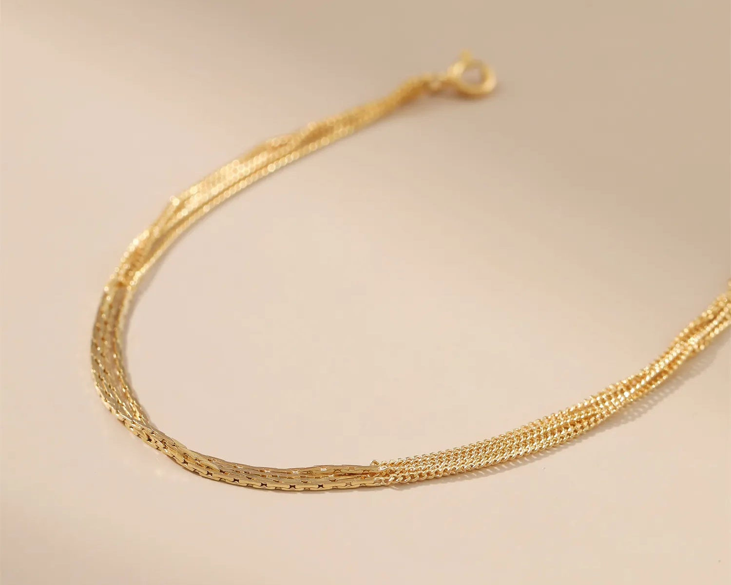 Multi-Layer Snake Bone BraceletAlarita Jewelry