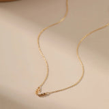 Hollowed Pearl Butterfly Necklace Alarita Jewelry