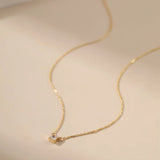Square CZ Pendant Necklace Alarita Jewelry