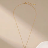 Square CZ Pendant Necklace Alarita Jewelry
