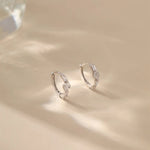 Earrings Alarita Jewelry Zircon Duet Hoops