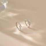 Earrings Alarita Jewelry Zircon Duet Hoops
