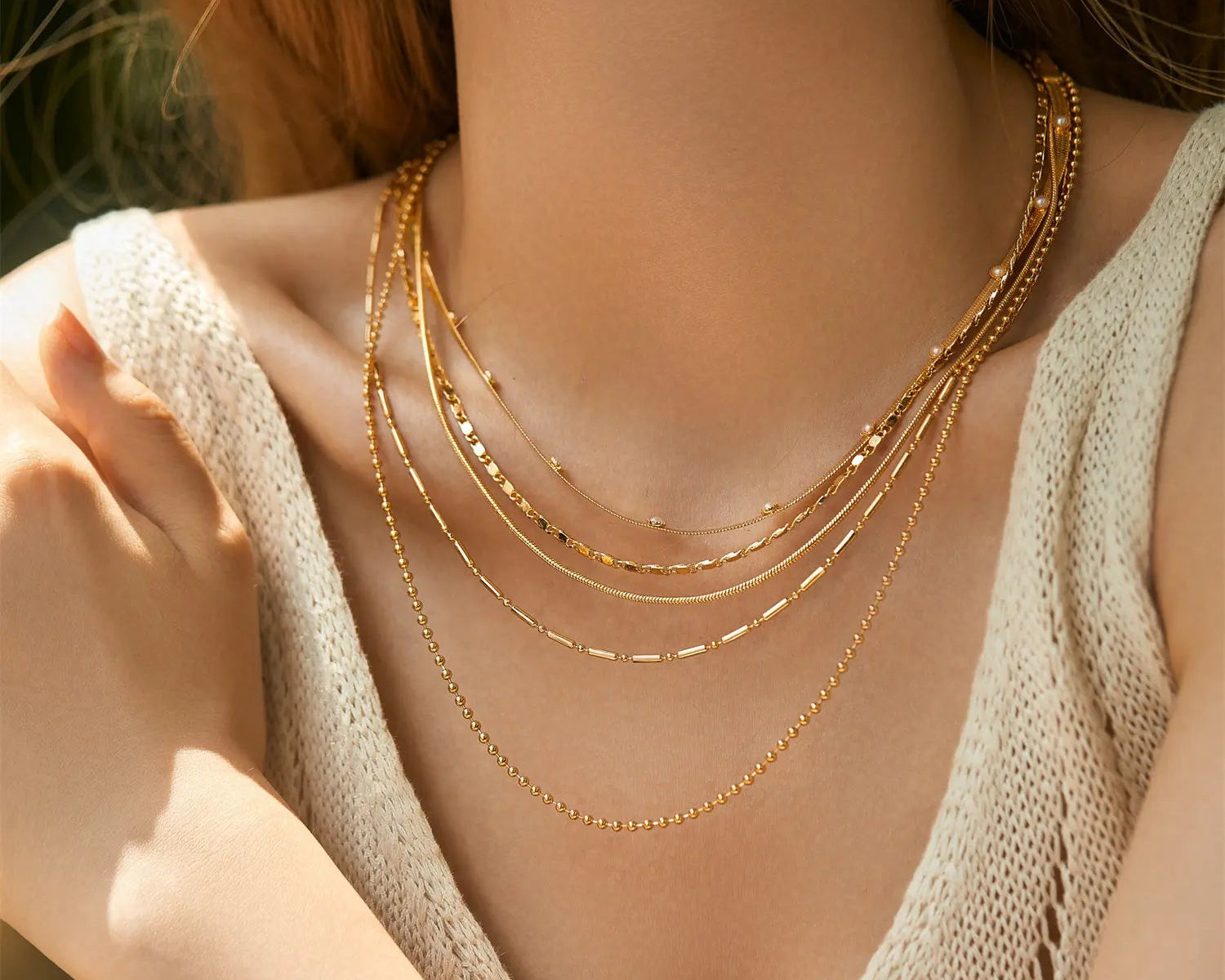 Pearl Radiance Multilayer Necklace