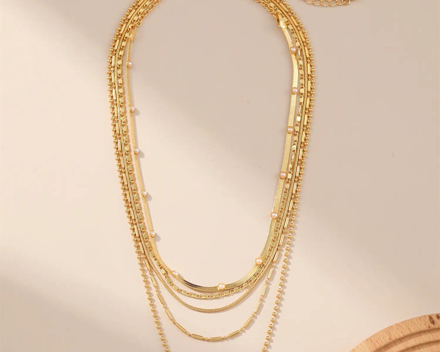 Pearl Radiance Multilayer Necklace