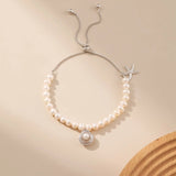 Pearl Starfish Pendant Adjustable Bracelet Alarita Jewelry