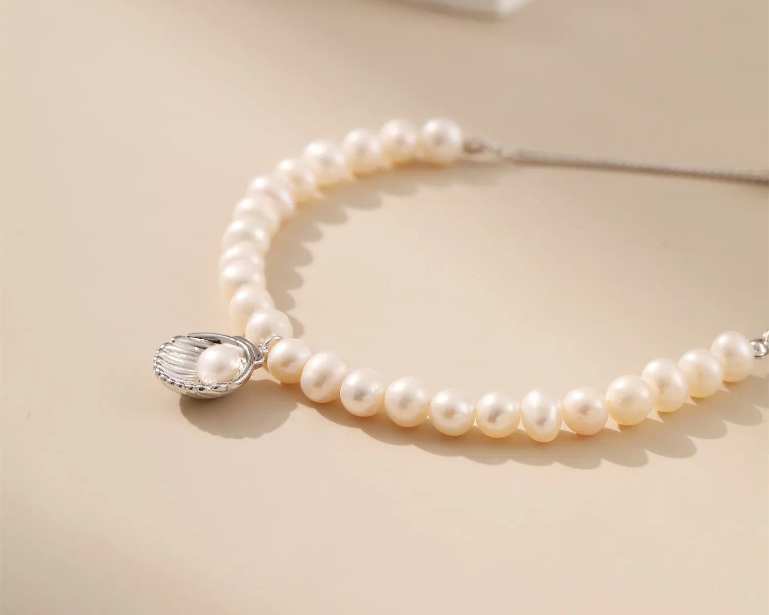 Pearl Starfish Pendant Adjustable Bracelet Alarita Jewelry
