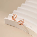 Duet Pavé Zircon HoopsAlarita Jewelry