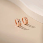Duet Pavé Zircon HoopsAlarita Jewelry