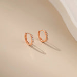 Earrings Alarita Jewelry Pavé Zircon Hoops