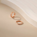 Earrings Alarita Jewelry Pavé Zircon Hoops