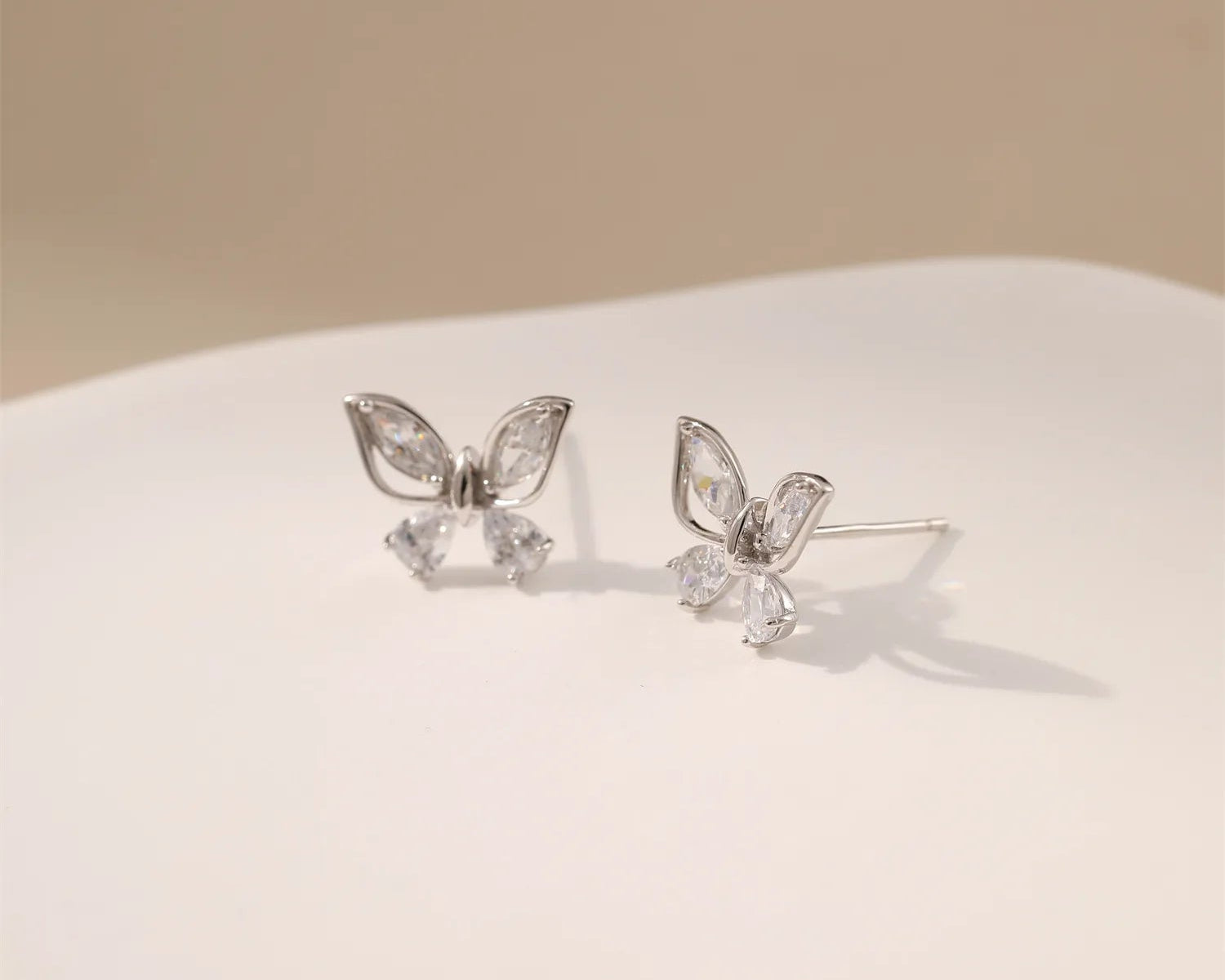 Zirconia Butterfly EarringsAlarita Jewelry