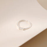 Baguette Opal Moonstone Ring - Alarita
