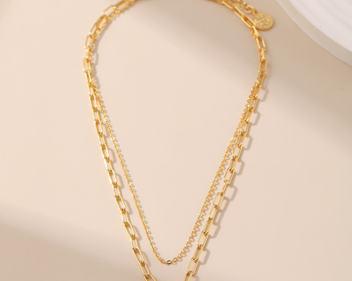 Double-Layered Chain Necklace - Alarita