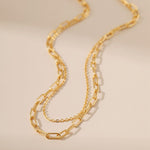 Double-Layered Chain Necklace - Alarita