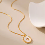 Mother of Pearl Shell Necklace - Alarita
