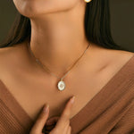 Mother of Pearl Shell Studs - Alarita