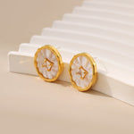 Mother of Pearl Shell Studs - Alarita