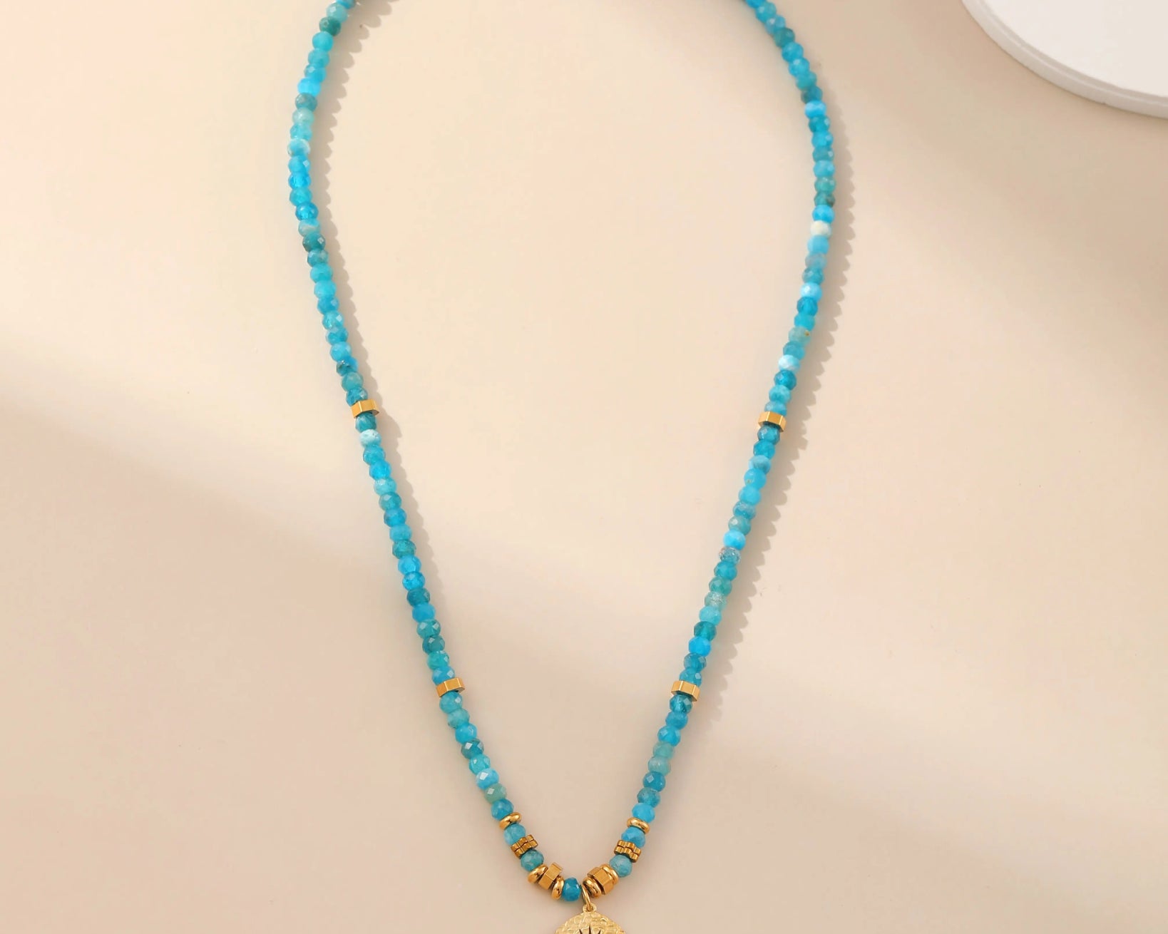 Natural Stone Necklace - Evil Eye - Alarita