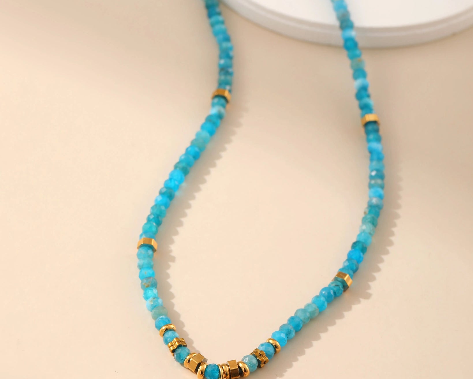 Natural Stone Necklace - Evil Eye - Alarita