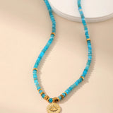 Natural Stone Necklace - Evil Eye - Alarita