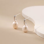Nura Drop Pearl Earrings - Alarita