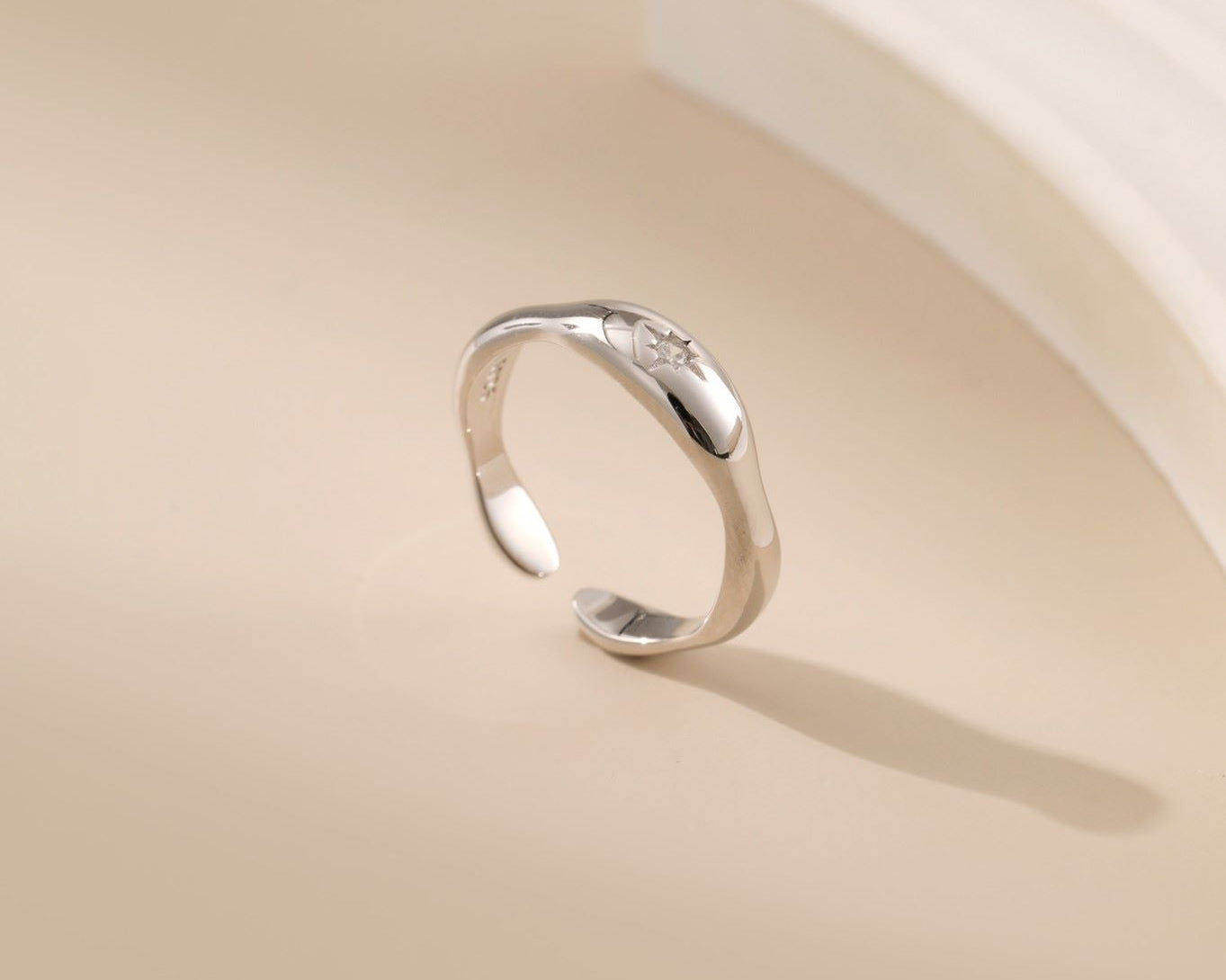 Opal Moonstone Silver Ring - Alarita
